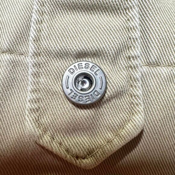 DIESEL Y2K 2000s Khaki Tan Distressed Baggy Cargo Shorts Pockets Men 32 Gorpcore - Picture 5 of 8